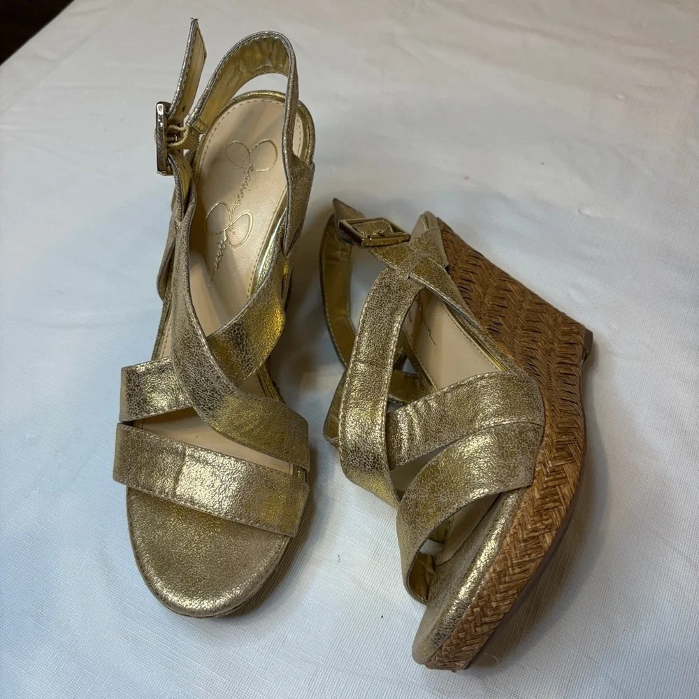 Jessica Simpson crisscross straps